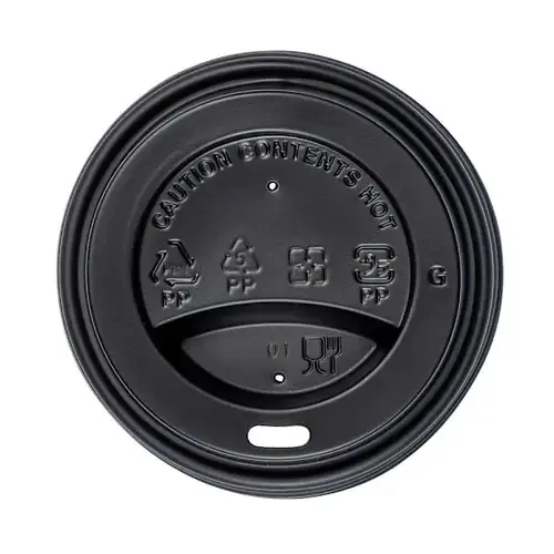 Jvsl08ppb80 Dome Sip Lid Blackpp 80mm Fits 8-Oz - pack of 1000 Jvsl08ppb80 Dome Sip Lid Blackpp 80mm Fits 8-Oz - pack of 1000