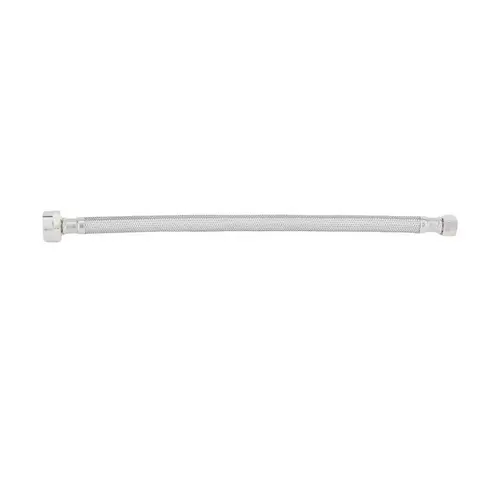 Braided Stainless Steel Toilet Supply Line, 20", 3/8" Compression x 7/8" Ballcock Braided Stainless Steel Toilet Supply Line, 20", 3/8" Compression x 7/8" Ballcock