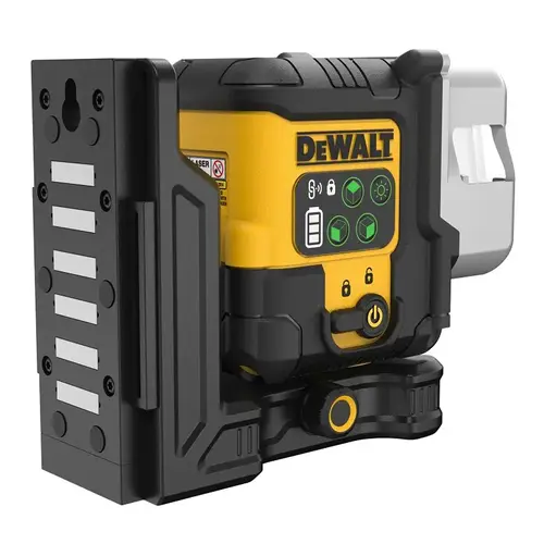 DEWALT Line Laser Kit, 100 ft Without Detector, 260 ft with Detector, +/-1/8 in Accuracy, Green Laser DEWALT Line Laser Kit, 100 ft Without Detector, 260 ft with Detector, +/-1/8 in Accuracy, Green Laser