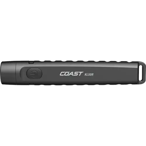 Coast Flashlight, Zithion Battery, 200 Lumens (High), 55 Lumens (Low), 400 Lumens (Turbo), Fixed, Flood Beam Coast Flashlight, Zithion Battery, 200 Lumens (High), 55 Lumens (Low), 400 Lumens (Turbo), Fixed, Flood Beam