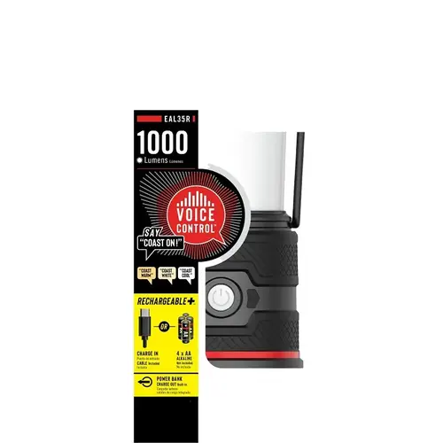 Rechargeable Voice Control Lantern, 1000 Lumens Rechargeable Voice Control Lantern, 1000 Lumens