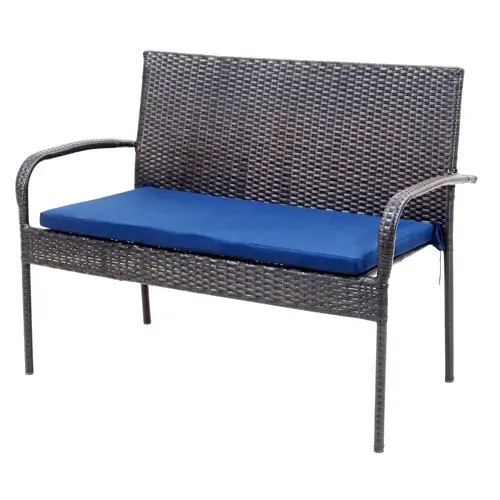 Prestige Patio Stackable Wicker Bench Prestige Patio Stackable Wicker Bench