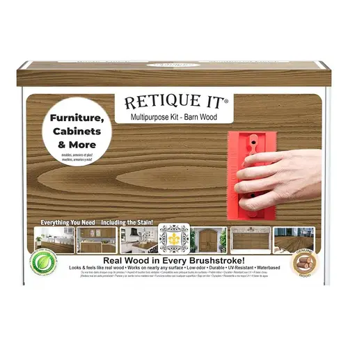 Retique It Multi-Purpose Wood'n Kit, Matte, Barn Wood Retique It Multi-Purpose Wood'n Kit, Matte, Barn Wood