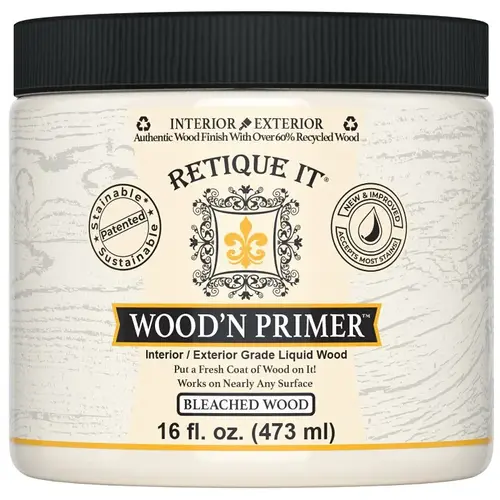 Retique It Wood'n Primer, Bleached Wood, 16 oz Retique It Wood'n Primer, Bleached Wood, 16 oz