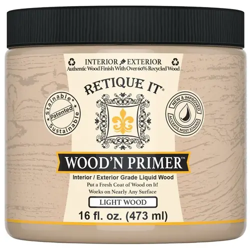 Retique It Wood'n Primer, Light Wood, 16 oz Retique It Wood'n Primer, Light Wood, 16 oz