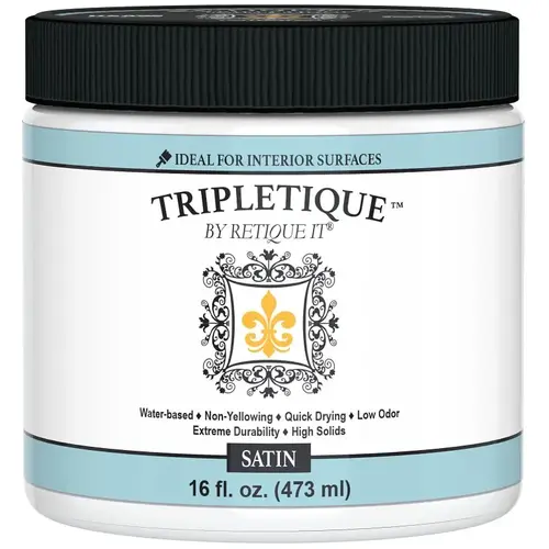 Retique It Tripletique Interior Top Coat, Satin, 16 oz Retique It Tripletique Interior Top Coat, Satin, 16 oz