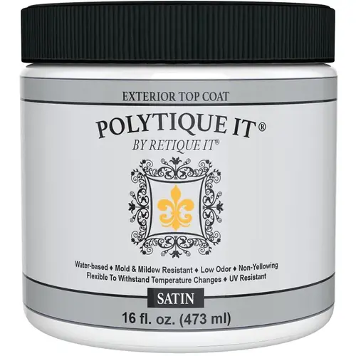 Exterior Satin Top Coat, 16 oz Exterior Satin Top Coat, 16 oz