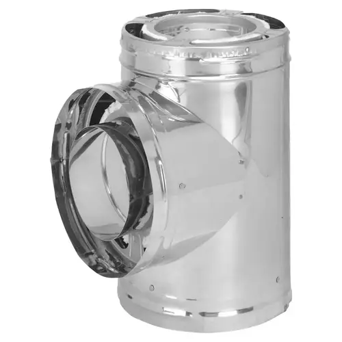 DuraVent Tee, 6 in, Steel, Galvanized DuraVent Tee, 6 in, Steel, Galvanized