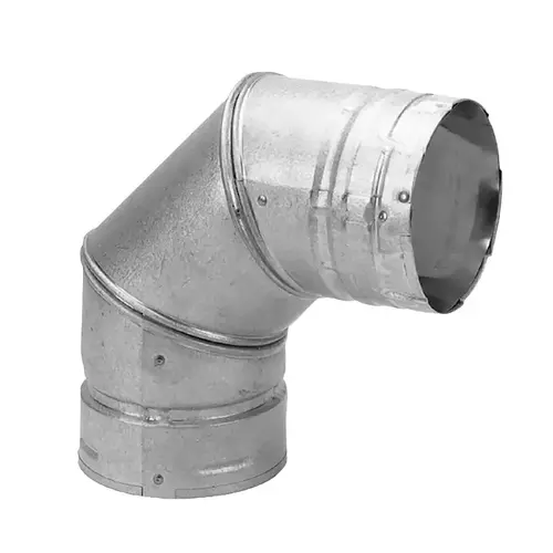 DuraVent PelletVent Stove Pipe Elbow, 3 in Dia Dimensions, 90 deg Angle, Stainless Steel DuraVent PelletVent Stove Pipe Elbow, 3 in Dia Dimensions, 90 deg Angle, Stainless Steel
