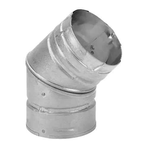 DuraVent PelletVent Stove Pipe Elbow, 3 in Dia Dimensions, 45 deg Angle DuraVent PelletVent Stove Pipe Elbow, 3 in Dia Dimensions, 45 deg Angle