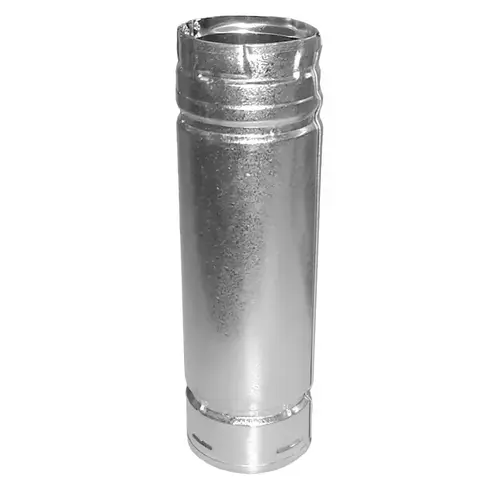 DuraVent R Pellet Vent Stove Pipe, 4 in Dia, 12 in L DuraVent R Pellet Vent Stove Pipe, 4 in Dia, 12 in L