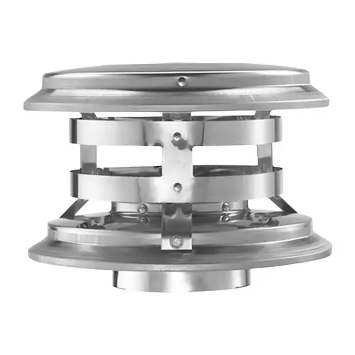 DuraVent PelletVent Vertical Cap, 8 in Dia, 6 in L, 4 in Connection DuraVent PelletVent Vertical Cap, 8 in Dia, 6 in L, 4 in Connection