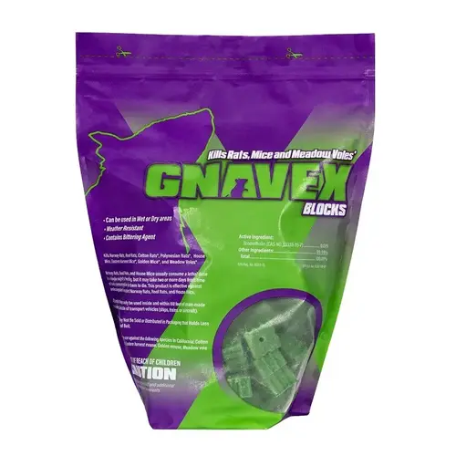Gnavex Bait, Block, 128 Count Pouch Gnavex Bait, Block, 128 Count Pouch