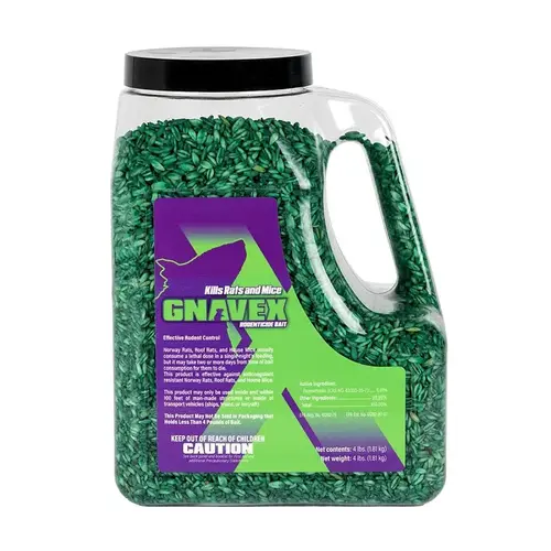 Gnavex Rodenticide Bait, Granular, 4 lb Jug Gnavex Rodenticide Bait, Granular, 4 lb Jug