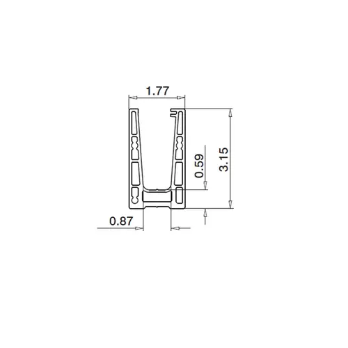 Easy Glass Up Top Mount Alu MOD 6610 Easy Glass Up Top Mount Alu MOD 6610
