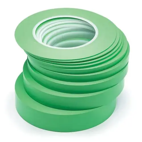 1105.1255 Fine Line Masking Tape, 60 yd x 1/2 in, 0.15 mm THK, PVC Backing, Green 1105.1255 Fine Line Masking Tape, 60 yd x 1/2 in, 0.15 mm THK, PVC Backing, Green