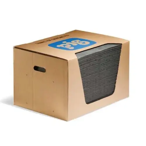 MAT135 Lightweight Absorbent Mat Pad in Dispenser Box, 20 in L x 15 in W, Up to 22 gal per Box, Gray MAT135 Lightweight Absorbent Mat Pad in Dispenser Box, 20 in L x 15 in W, Up to 22 gal per Box, Gray