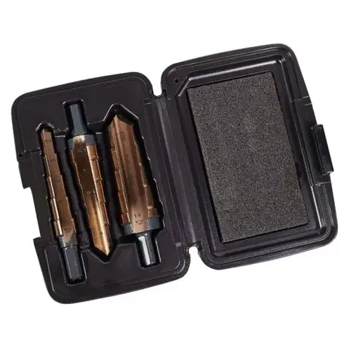 KNK 3KK4SR 3 Piece Hole Expansion Step Reamer Set KNK 3KK4SR 3 Piece Hole Expansion Step Reamer Set