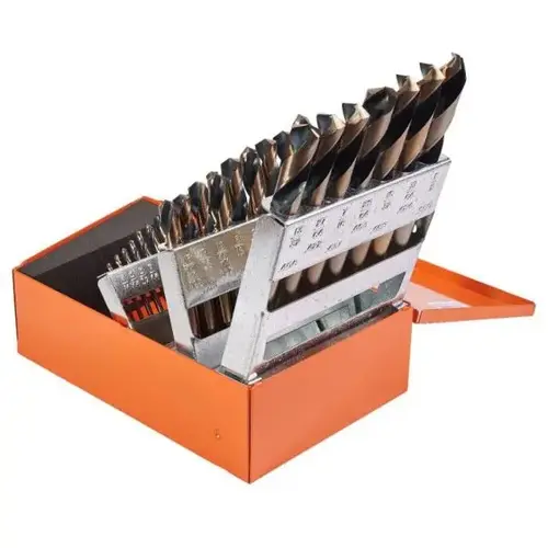 KNK 29KK7 29 Piece Stubby Drill Bit Set 1/16"-1/2" by 64ths KNK 29KK7 29 Piece Stubby Drill Bit Set 1/16"-1/2" by 64ths