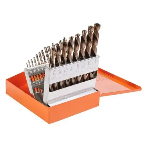 KNK 21KK6 21 Piece Left Hand Jobber Drill Bit Set 1/16"-3/8" KNK 21KK6 21 Piece Left Hand Jobber Drill Bit Set 1/16"-3/8"