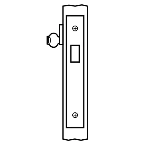 ML2011 Mortise Single Cylinder Deadlock, Satin Chrome ML2011 Mortise Single Cylinder Deadlock, Satin Chrome