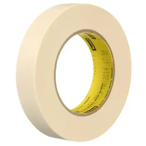 Scotch Flatback Masking Tape 250 Tan, 1 in x 60 yd Scotch Flatback Masking Tape 250 Tan, 1 in x 60 yd