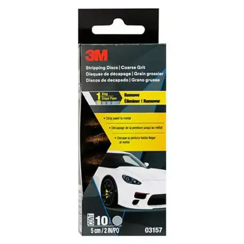 3M Stripping Disc, 03157, 2 in, Coarse, 10 per pack, 24 packs per case 3M Stripping Disc, 03157, 2 in, Coarse, 10 per pack, 24 packs per case