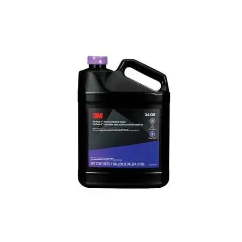 3M Perfect-It 34135 Random Orbital Polish, 1 gal Bottle, Liquid, Purple 3M Perfect-It 34135 Random Orbital Polish, 1 gal Bottle, Liquid, Purple