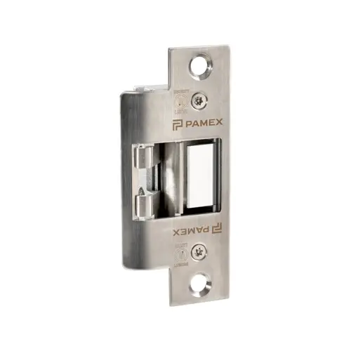 UL Electric Strike for Latch Throw up to 9/16", Field Selectable Stainless Steel UL Electric Strike for Latch Throw up to 9/16", Field Selectable Stainless Steel