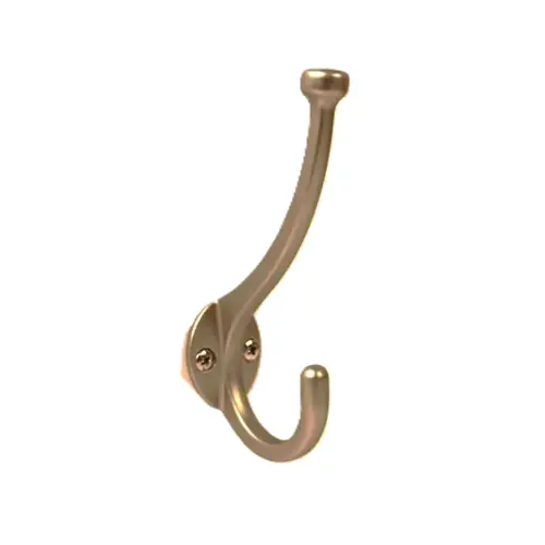 Pilltop Coat and Hat Hook Satin Nickel Pilltop Coat and Hat Hook Satin Nickel