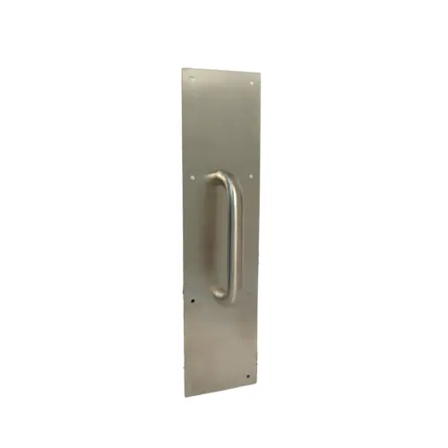 3-1/2" x 15" Round Handle Pull Plate Matte Black 3-1/2" x 15" Round Handle Pull Plate Matte Black