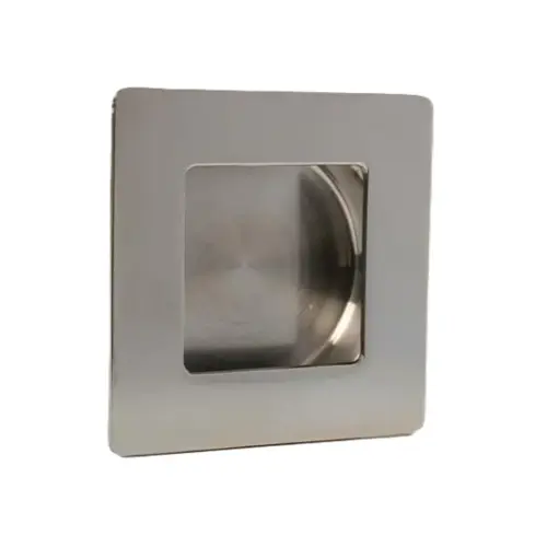 2-1/8" Square Finger Pull, Snap-In Installation (no nail) Satin Nickel 2-1/8" Square Finger Pull, Snap-In Installation (no nail) Satin Nickel