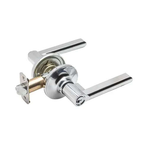 Koda Entry w/ Push Button Satin Chrome Koda Entry w/ Push Button Satin Chrome