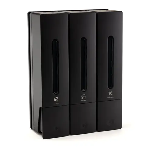 Three-In-One Shower Dispenser - Black Three-In-One Shower Dispenser - Black