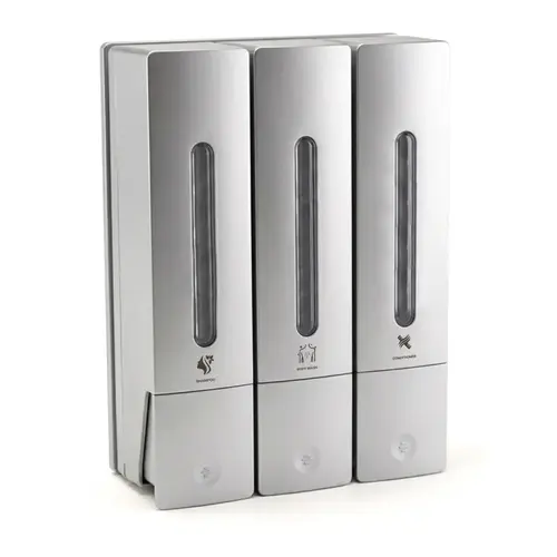 Three-In-One Shower Dispenser - Silver Three-In-One Shower Dispenser - Silver