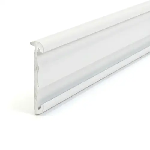 Price Tag Molding - 12 ft Length - Drilled - White Price Tag Molding - 12 ft Length - Drilled - White