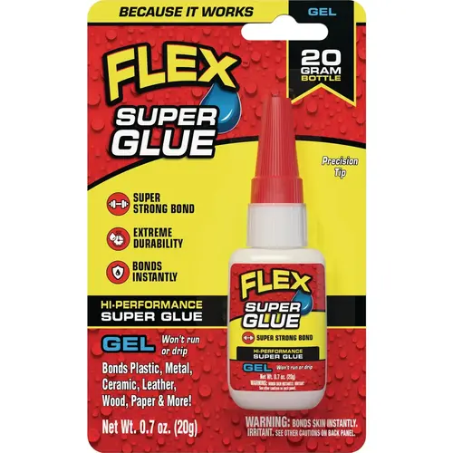 Flex 0.7 Oz. Gel Super Glue Flex 0.7 Oz. Gel Super Glue