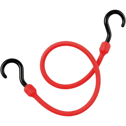 The Perfect Bungee 24 In. Easy Stretch Polyurethane Bungee Cord, Nylon Hooks, Red The Perfect Bungee 24 In. Easy Stretch Polyurethane Bungee Cord, Nylon Hooks, Red