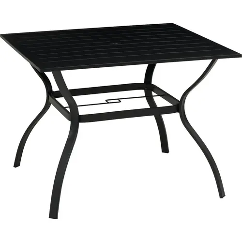 Outdoor Expressions Windsor 40 In. Square Patio Table Black Outdoor Expressions Windsor 40 In. Square Patio Table Black