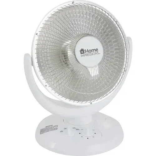 800W Parabolic Electric Space Heater White 800W Parabolic Electric Space Heater White