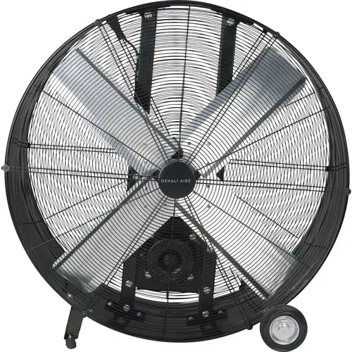 36 In. 2-Speed High Velocity Black Belt Drive Drum Fan 36 In. 2-Speed High Velocity Black Belt Drive Drum Fan