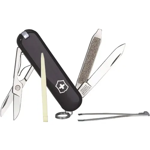 Classic 7-Function 2-1/4 In. Black Swiss Army Knife Classic 7-Function 2-1/4 In. Black Swiss Army Knife