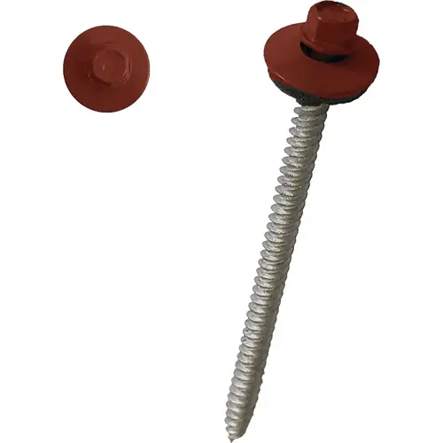 Premium 3" #9 Powder Coated Red Roofing Fastener Premium 3" #9 Powder Coated Red Roofing Fastener