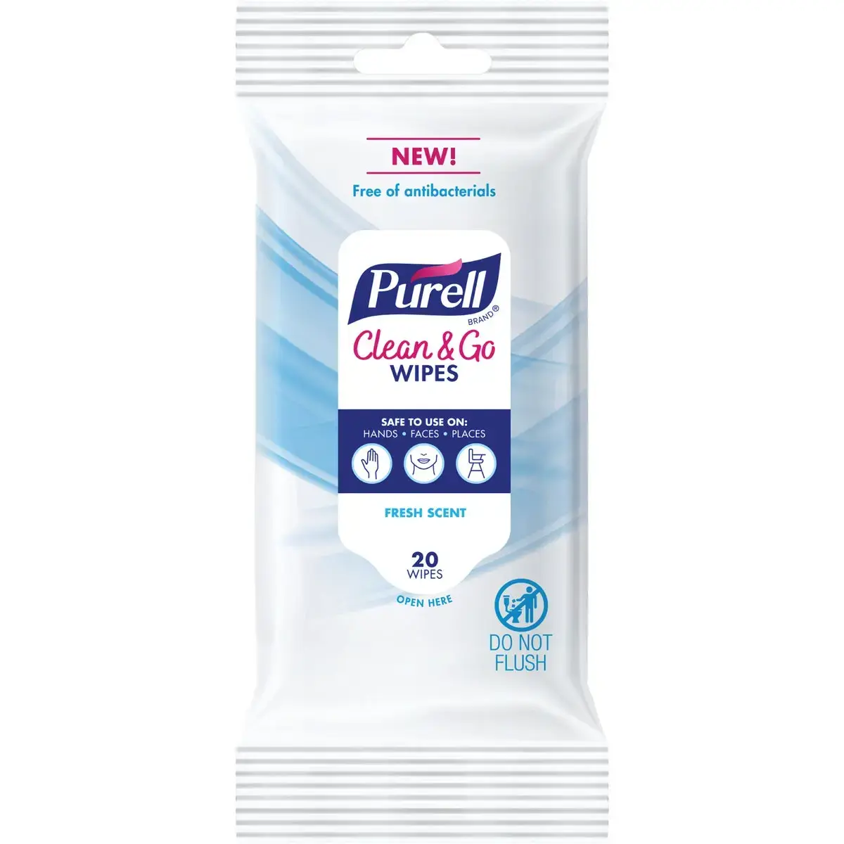 PURELL 9124-12-CMR Clean & Go Fresh Scent Skin and Surface