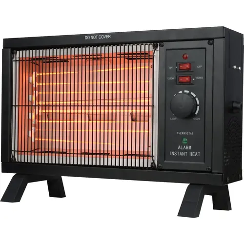 1500W 120V Radiant Electric Heater Black 1500W 120V Radiant Electric Heater Black