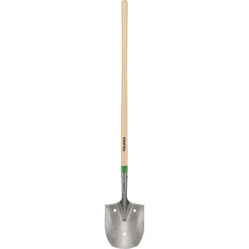 Tru Tough 48 In. Wood Handle Round Point Rice Shovel Tru Tough 48 In. Wood Handle Round Point Rice Shovel