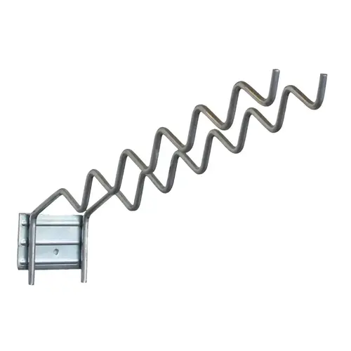12 In. Chrome Store Display Ripple Garden Tool Hook 12 In. Chrome Store Display Ripple Garden Tool Hook