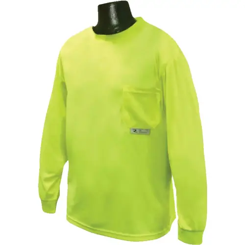SW46406-L HI VIS ECONOMY LONG SLEEVE SHIRT LARGE Hi-Vis Green SW46406-L HI VIS ECONOMY LONG SLEEVE SHIRT LARGE Hi-Vis Green