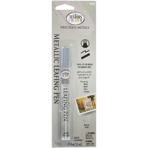 Craft Metallic Silver Leafing Paint Pen Craft Metallic Silver Leafing Paint Pen
