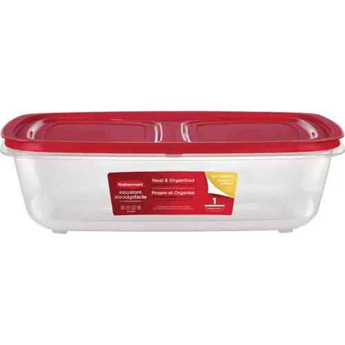 Easy Find Lids 2.5 Gal. Clear Rectangle Food Storage Container Easy Find Lids 2.5 Gal. Clear Rectangle Food Storage Container